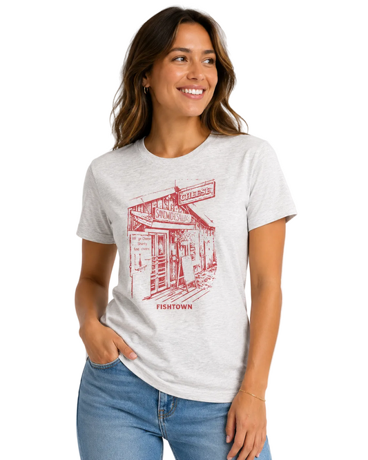 Cheese Shanty Tee (Red/Heather Grey)