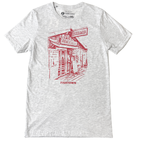 Cheese Shanty Tee (Red/Heather Grey)