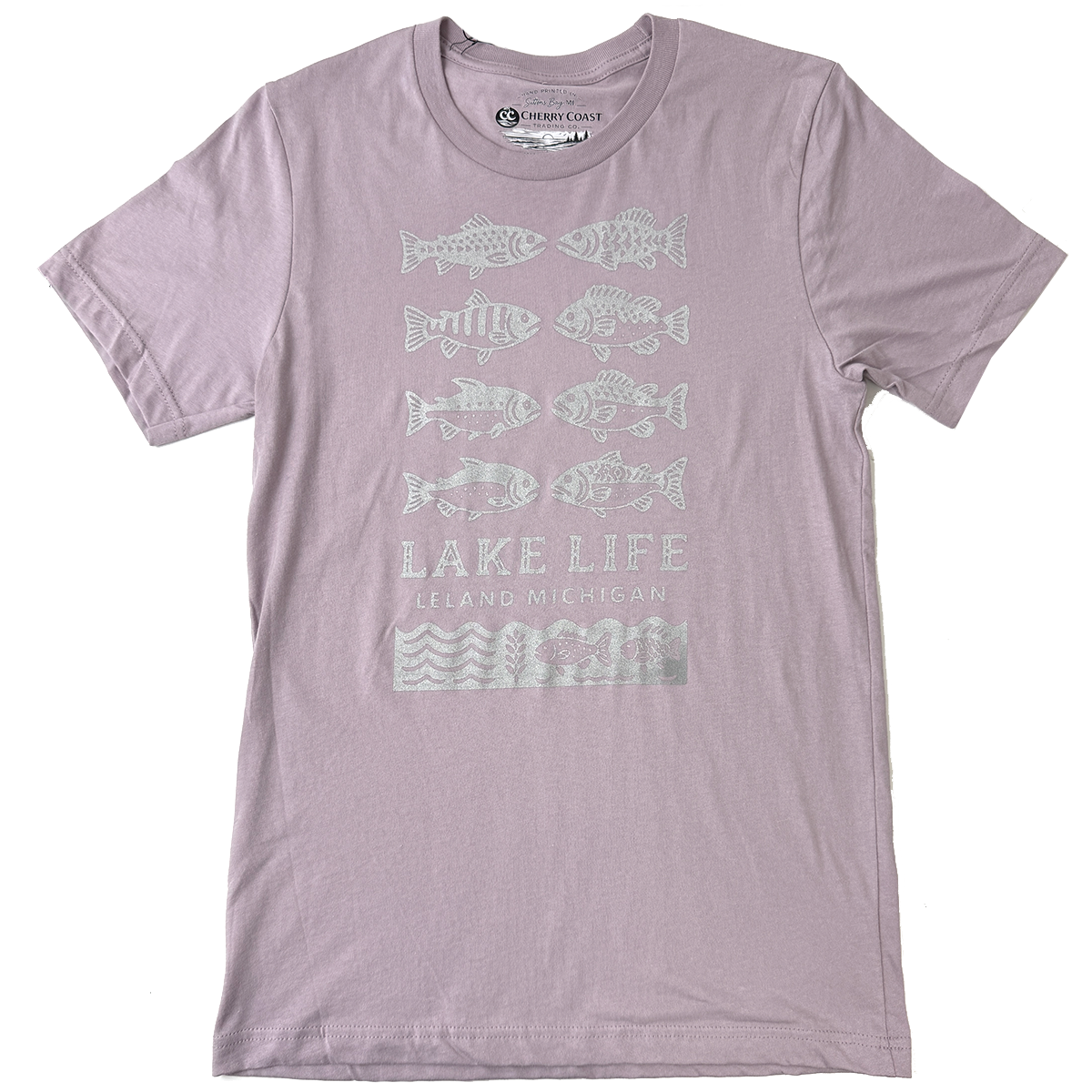 Lake Life Tee (Metallic/Lilac)